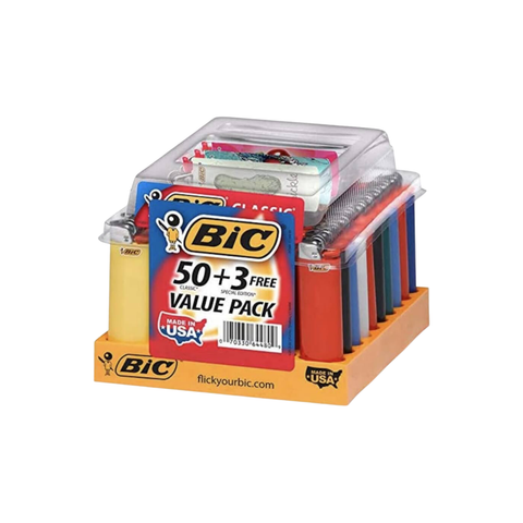 Bic Lighter (50 Count) + 3 Gift