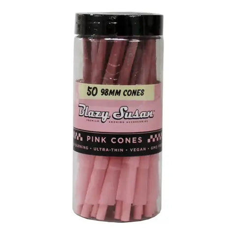 Blazy Cone Pink 98mm (50 Count)