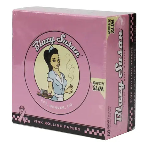 Blazy Susan Paper Pink KS Slim (50 Count)