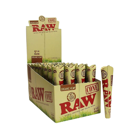 Raw Organic Hemp Cone 1 1/4 (32 Count)