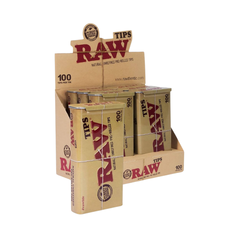 Raw Tips Pre-Rolled Tin (6 Count)