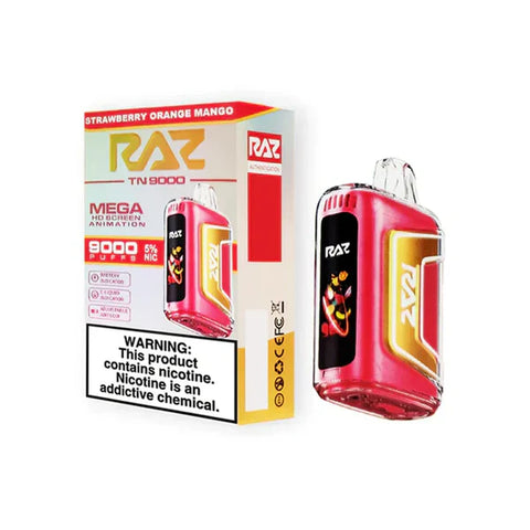Raz 9k puffs 5% nicotine (5 Count)