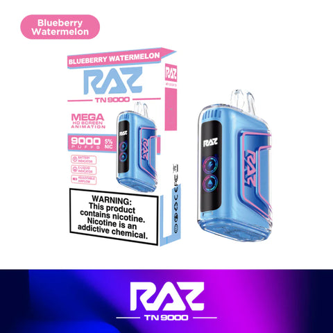 Raz 9k puffs 5% nicotine (5 Count)