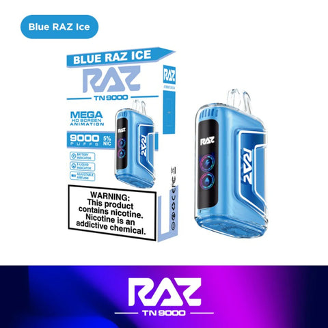 Raz 9k puffs 5% nicotine (5 Count)