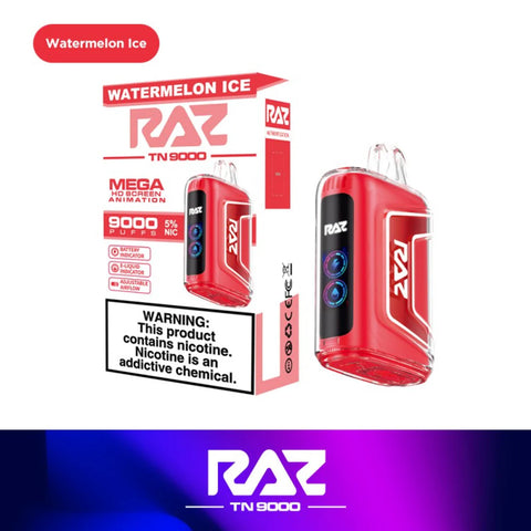 Raz 9k puffs 5% nicotine (5 Count)